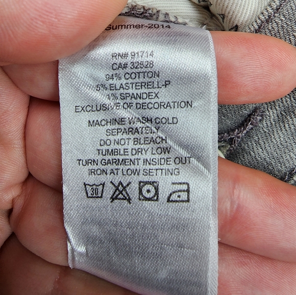 Armani Exchange Grey Skinny Ankle Jeans Sz 12 / 31 - Picture 7 of 7